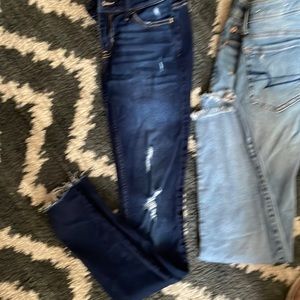 Size 0 skinny jeans